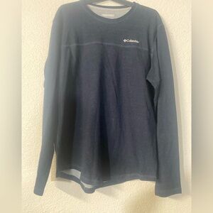 Columbia Men's Omni Wick Navy Long Sleeve Tee size L